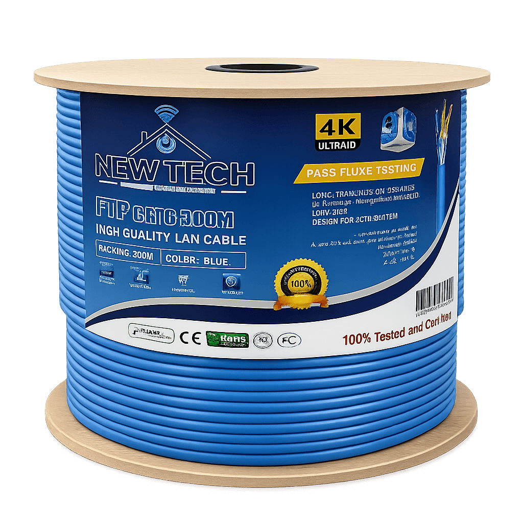 Cable ftp Cat6 NEWTECH 23Awg LSZH BLEU CCA